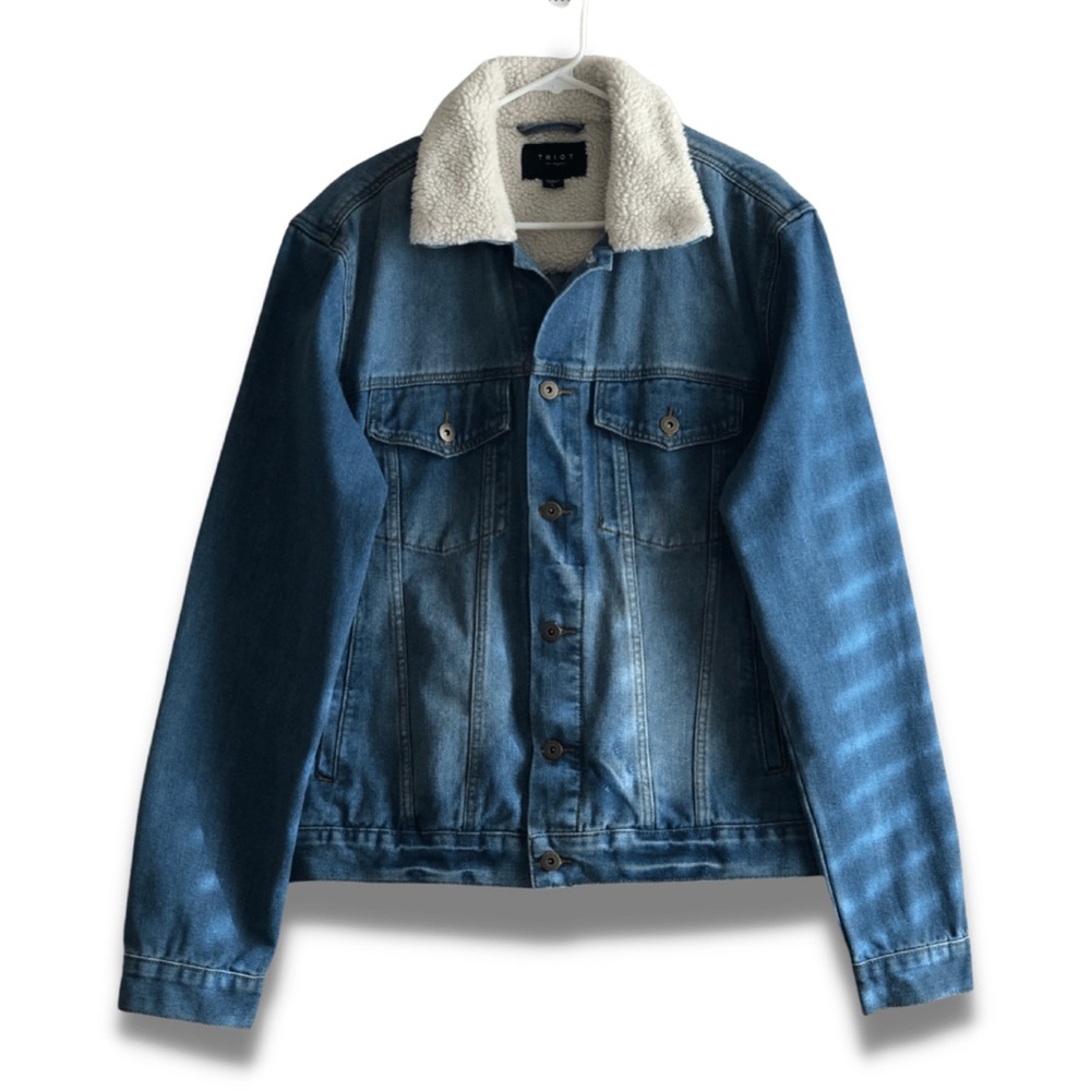 Men’s, Denim jacket, Triot, Large, Blue